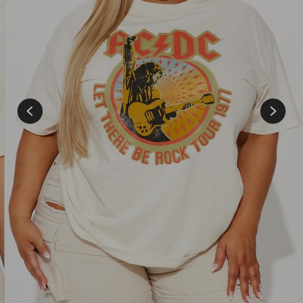 Fashion Nova AC/DC Graphic Tee